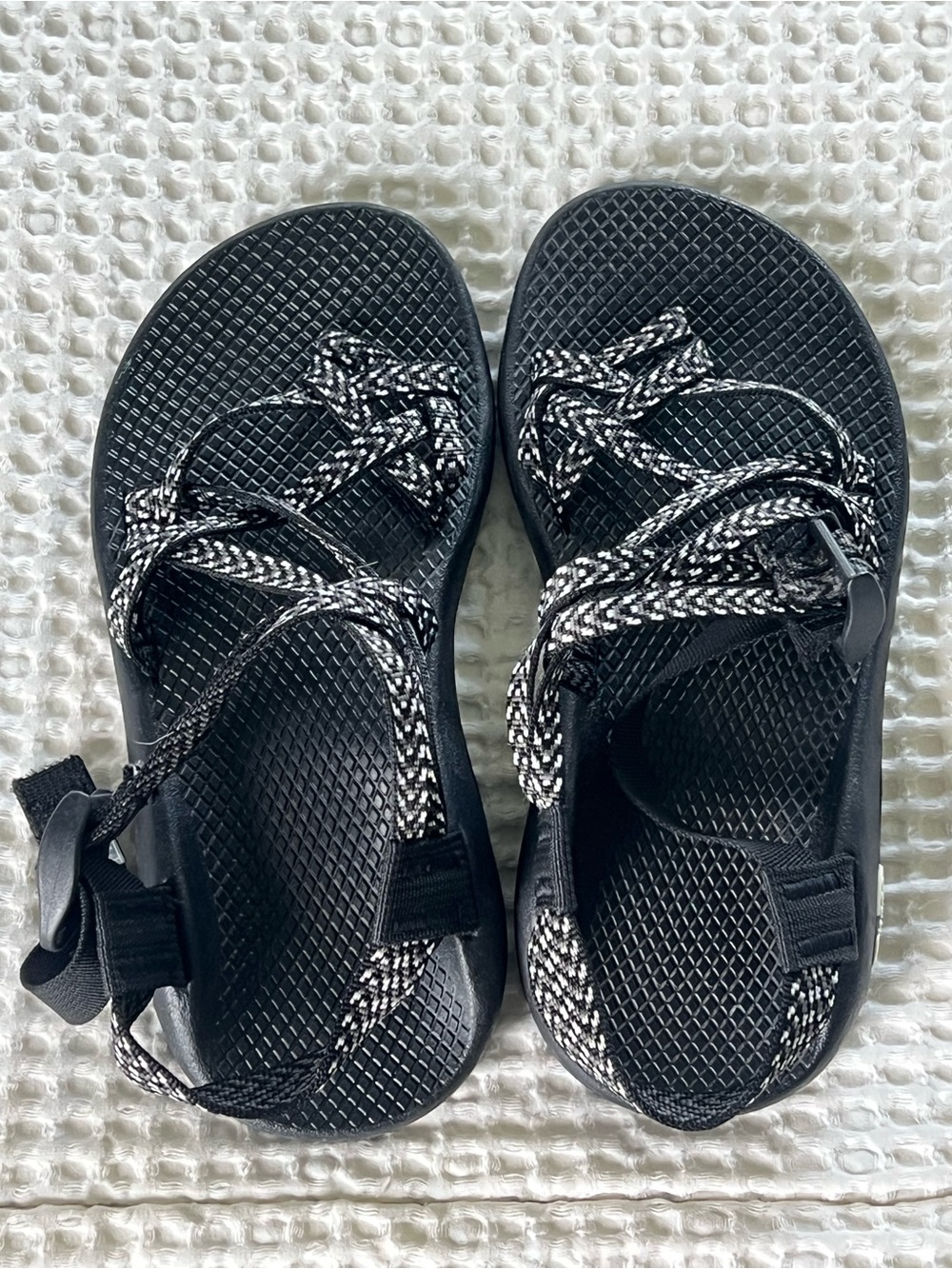 Woman’s Black Rope Strap Sandals - Lightweight Comfort